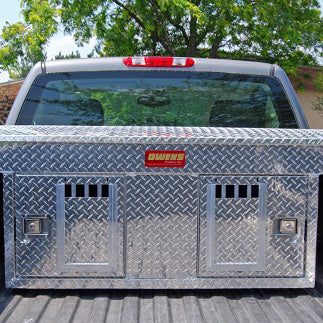 Aluminum Crossover Double Dog Box with Top Storage