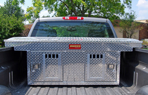 Aluminum Crossover Double Dog Box with Top Storage