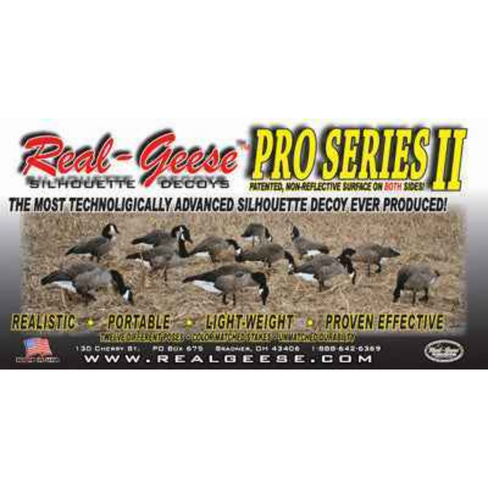 Real-Geese Pro Series II Canada Goose Decoys - Silhouette Goose Decoys