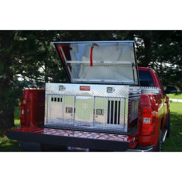 Owens Dog Box 55012 - Hunter Series Double Compartment with Top Storage