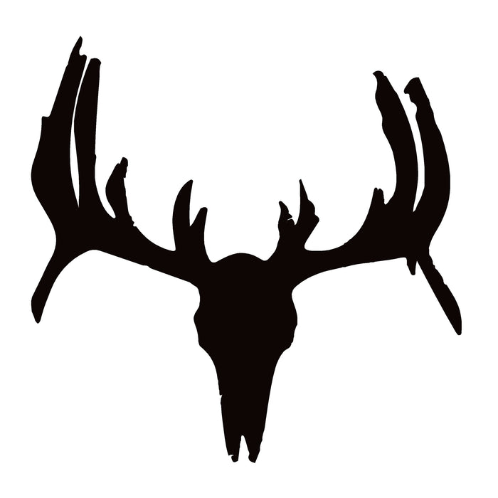 Dead Head Whitetail Deer Hunting Decal – Large Whitetail Deer Dead Head Sticker – 1112