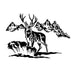 Deer Hunting Scene Window Decal - Deer Hunting Scene Window Sticker