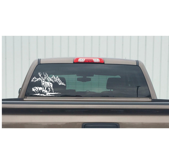 Deer Hunting Scene Decal – Deer Hunting Scene Sticker – 1203