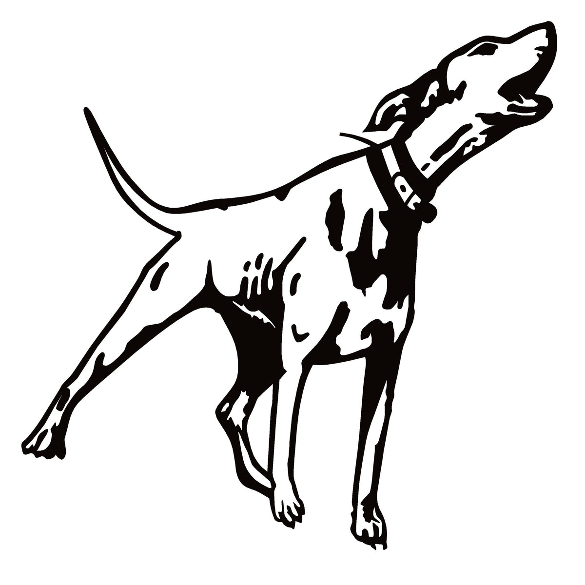 直筆サイン入 HOUND DOG「we are the HOUND DOG」 Hound Dog Barking Decal – Hound Barking Sticker – 1220 for Your Home
