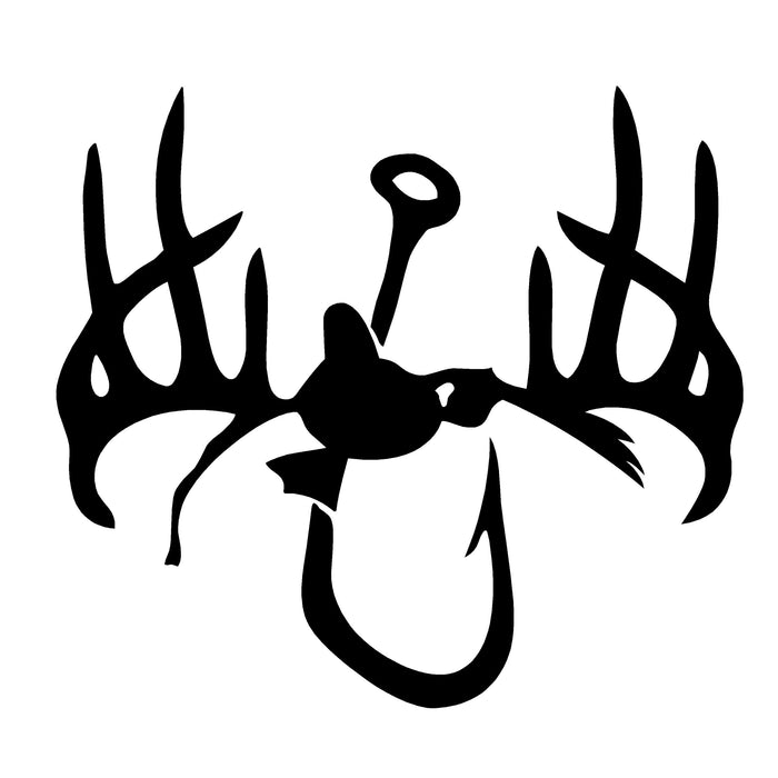 Ducks Bucks and Fish – Hunting Fishing Decal – 1243