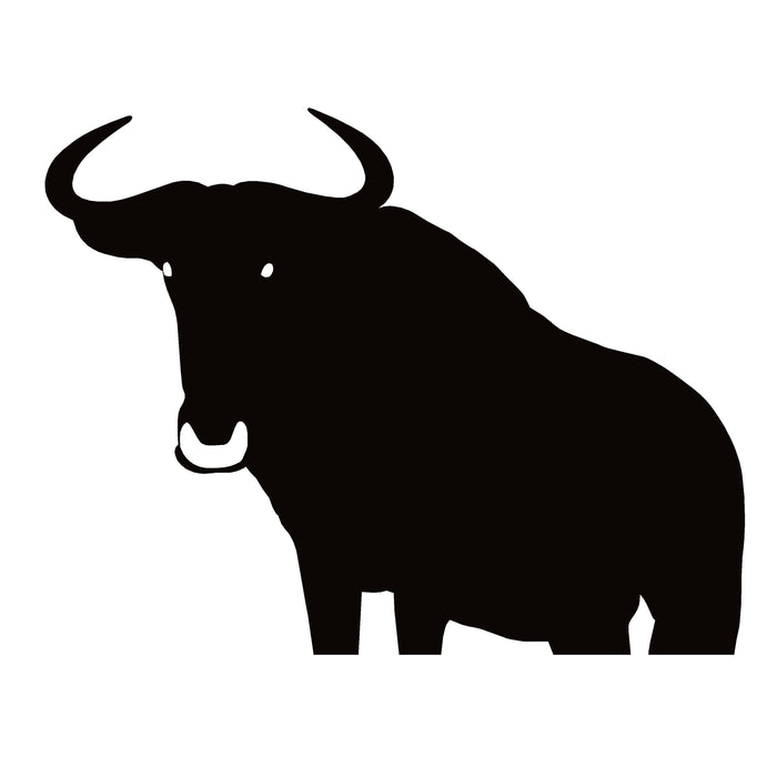 Wildebeest Hunting Window Decal – Wildebeest African Hunting Sticker – 1248