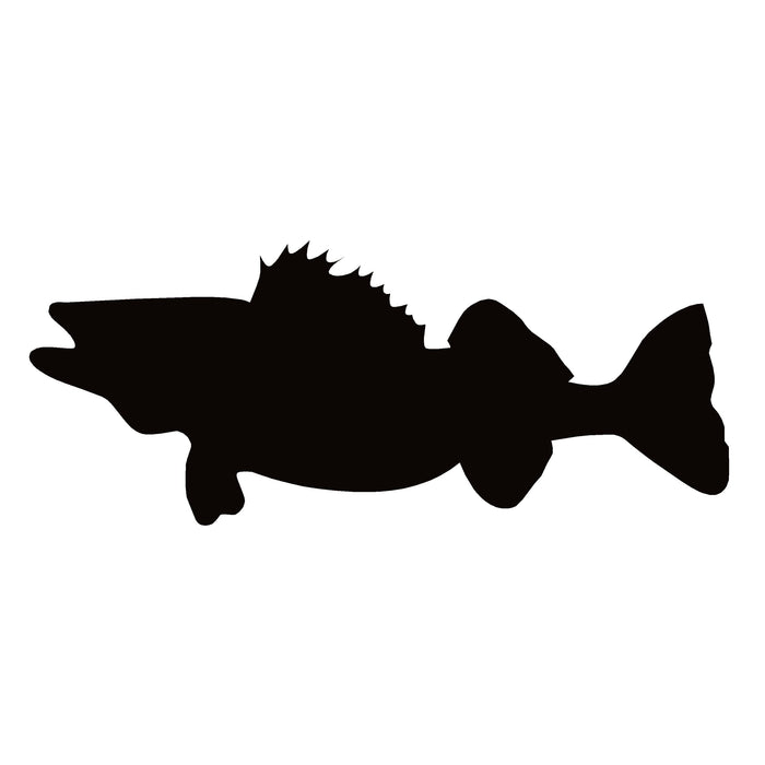 Walleye Swim Window Fishing Decal – Walleye Swim Window Fishing Sticker – 1272