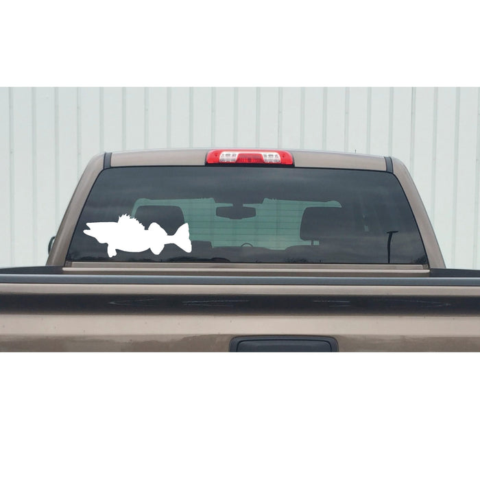 Walleye Swim Window Fishing Decal – Walleye Swim Window Fishing Sticker – 1272