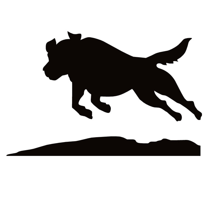 Leaping Retriever Dog Decal – Leaping Retriever Dog Sticker – 1275