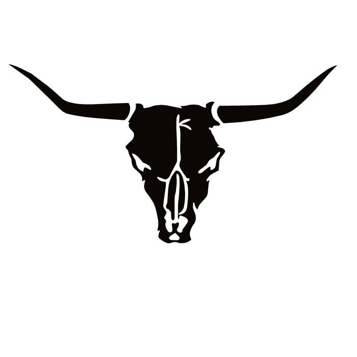 Longhorn Skull Decal – Longhorn Skull Sticker – 1280