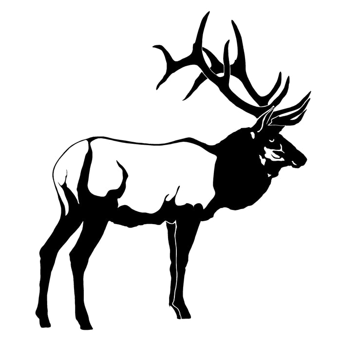 Bull Elk Decal Detailed- Elk Hunting Sticker- 1306