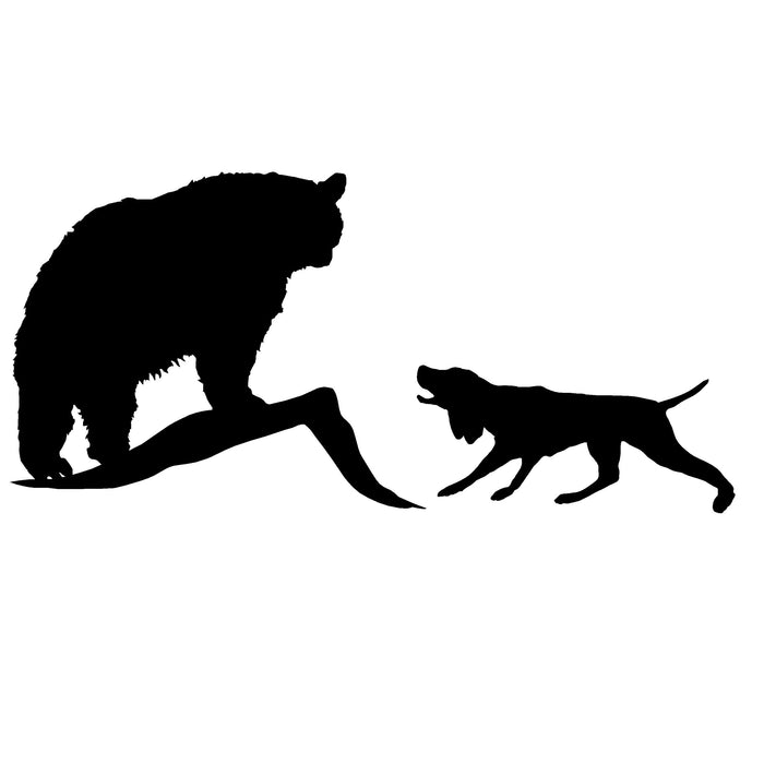 Bear Hound Decal – Bear Dog Hunting Sticker – 1406