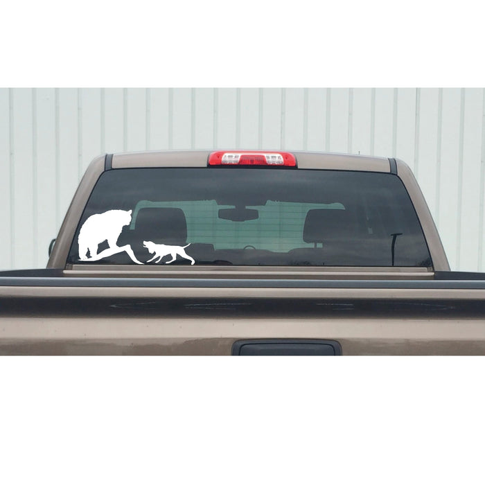 Bear Hound Decal – Bear Dog Hunting Sticker – 1406