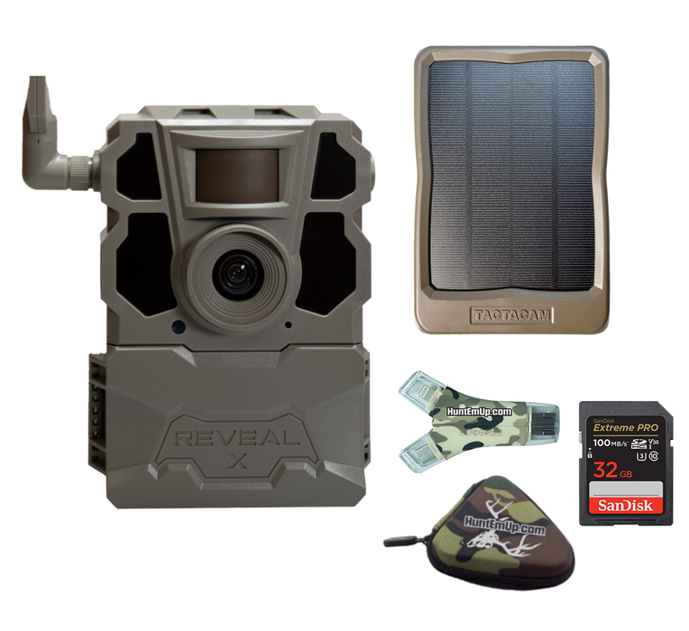 REVEAL X Gen 2.0 Trail Camera - External Solar Panel - with SD Card and Reader