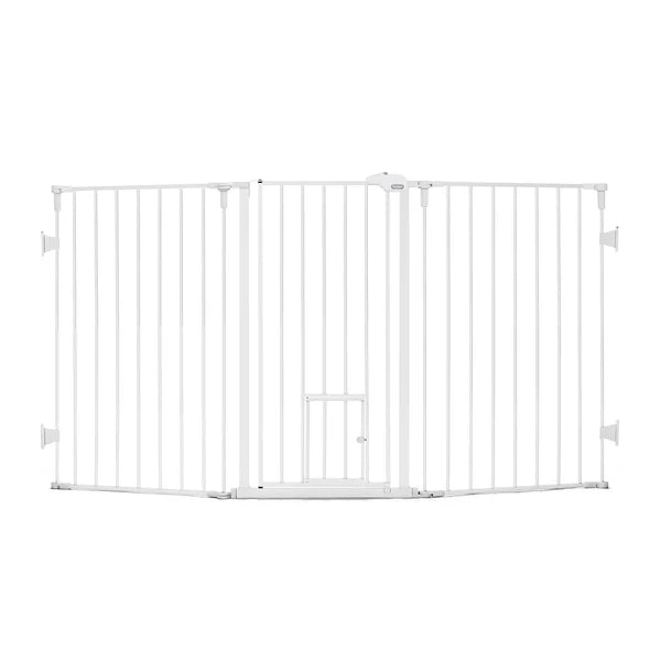 Carlson Flexi Extra-Tall Walk-Thru Gate with Pet Door