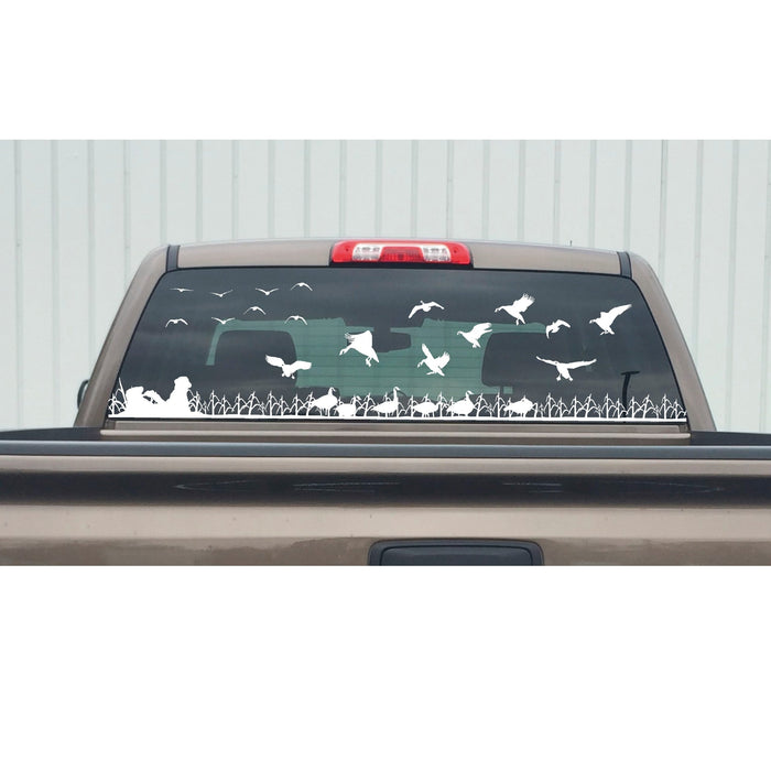 Goose Hunting Field Scene Window Kit – Hunting Truck Window Kit – 1701