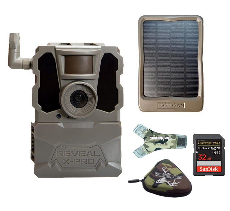 Tactacam REVEAL Pro 3.0 Bundle with Solar Panel, SD Card & Card Reader