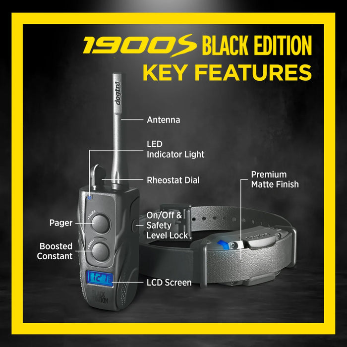 Dogtra 1900S Black Edition with Boost & Lock