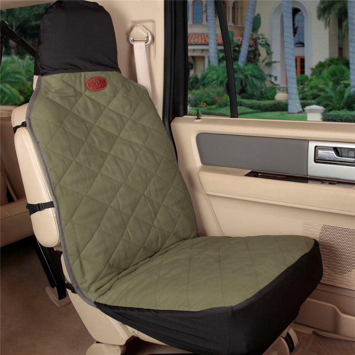 Solvit Premium Bucket Seat Cover - Tan/Green