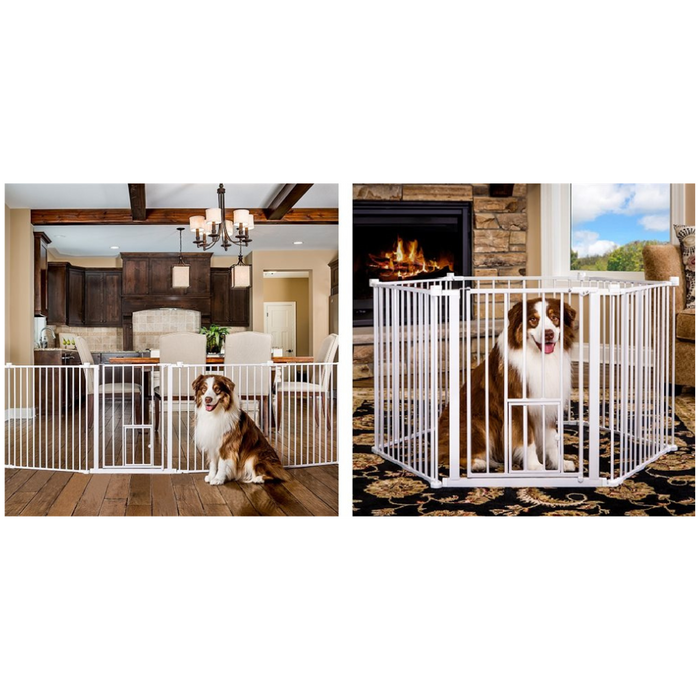 Carlson 2-in-1 Super Wide Pet Gate + Play Yard