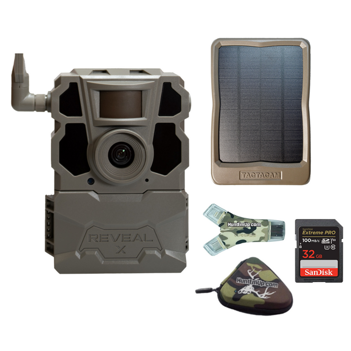 REVEAL X Gen 2.0 Trail Camera - External Solar Panel - with SD Card and Reader