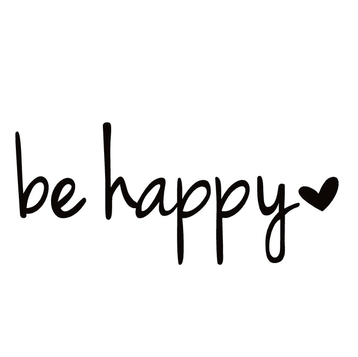 be happy Window Decal -be happy Window Sticker – 7312