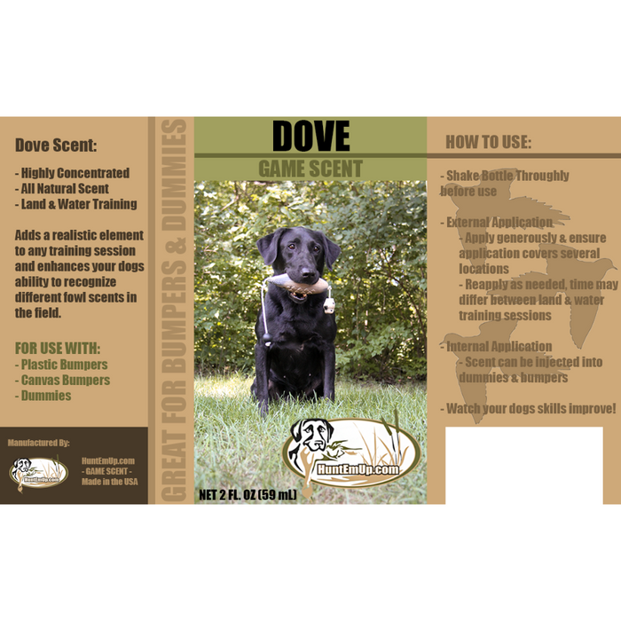 HuntEmUp Ultimate Dove Dog Training Scent - Dove Scent for Dog Training