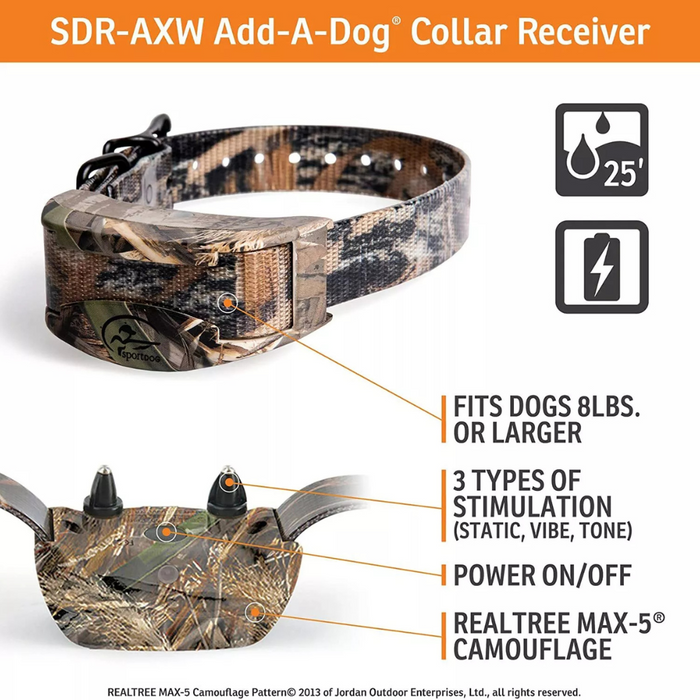 SportDog Extra collar/receiver for SD-1825XCAMO X-Series