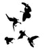 Geese Getting Shot At Trailer Decal