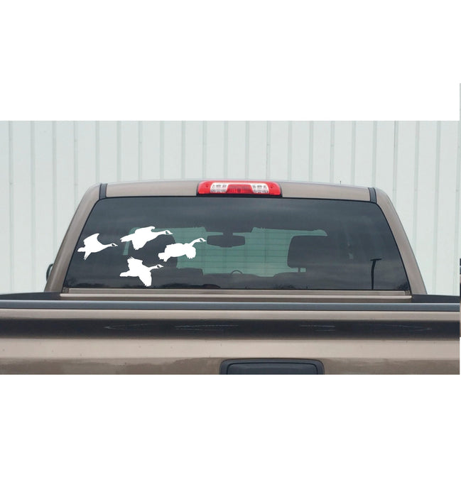 Canadian Geese From the Side Decal - 2038