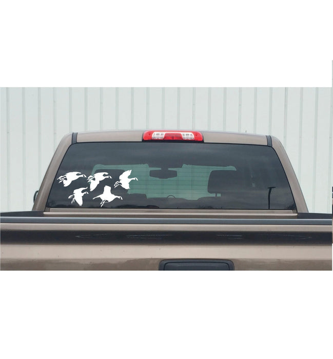 Canadian Geese Feet Down Side Sticker