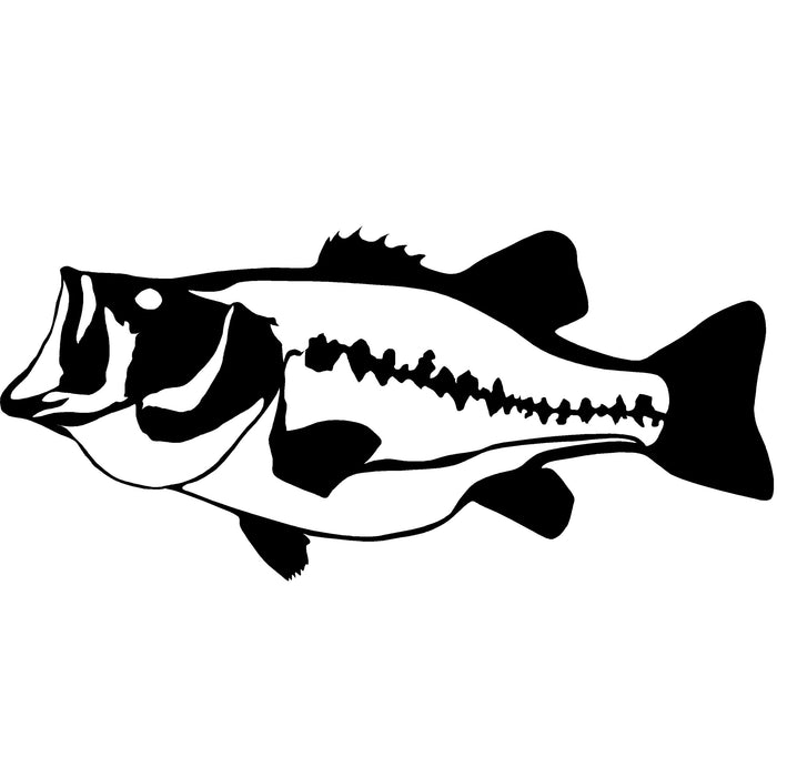 Largemouth Bass Fishing Decal – Largemouth Bass Fishing Sticker – 2204