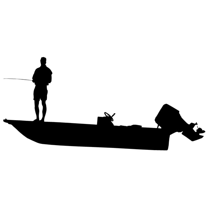 Bass Boat Fisherman Decal – Bass Boat Fisherman Sticker – 2205