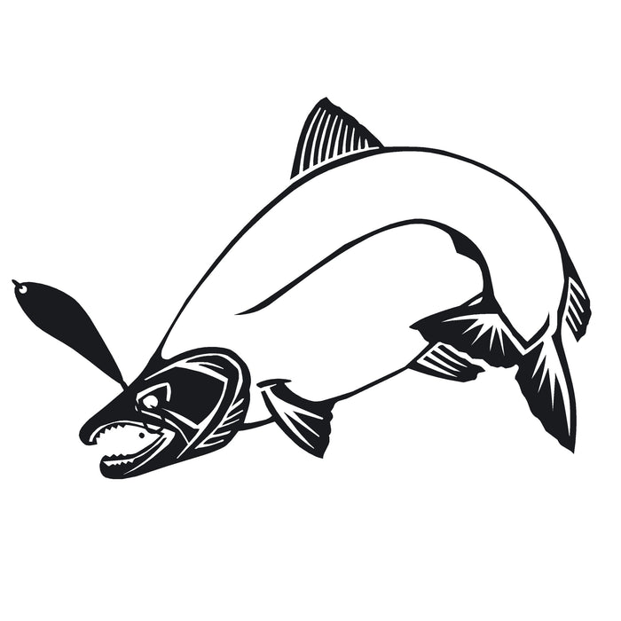 Salmon Fishing Decal – Salmon Fishing Sticker – 2210