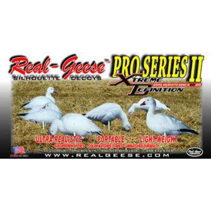 Real-Geese Pro Series II Snow Goose Decoys - Silhouette Snow Goose Decoys