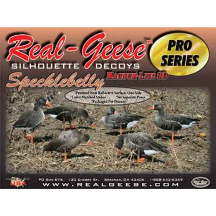 Real-Geese Pro Series Specklebelly Goose Decoys - Silhouette Specklebelly Decoys