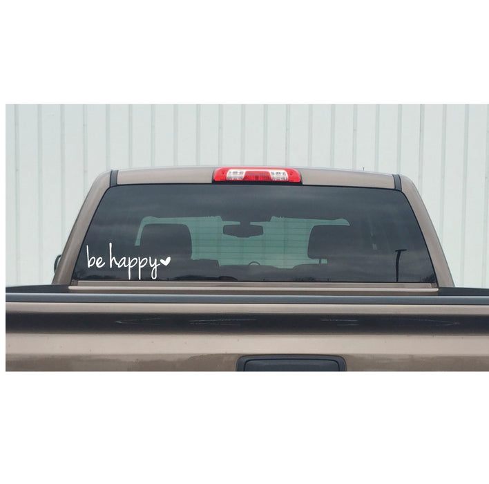 be happy Window Decal -be happy Window Sticker – 7312