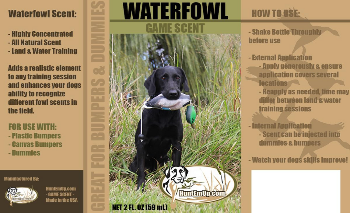 HuntEmUp Green Winged Teal Training Bundle - Dead Fowl Green Winged Teal Dummy & Concentrated Waterfowl Dog Training Scent