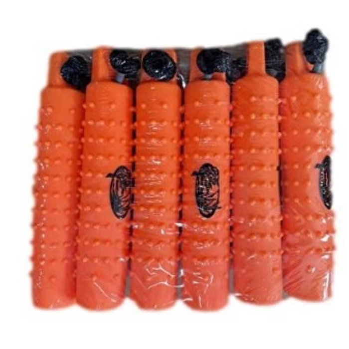 HuntEmUp Large Plastic Dog Training Bumper with Throw Rope and Air Valve  Orange 6pc