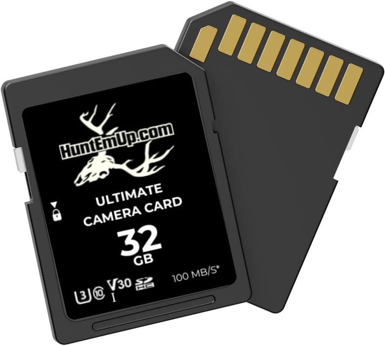 WiseEye Data Cam 2 No Glow Power Bundle with HuntEmUp 32GB SD Card, High-Speed Card reader and case