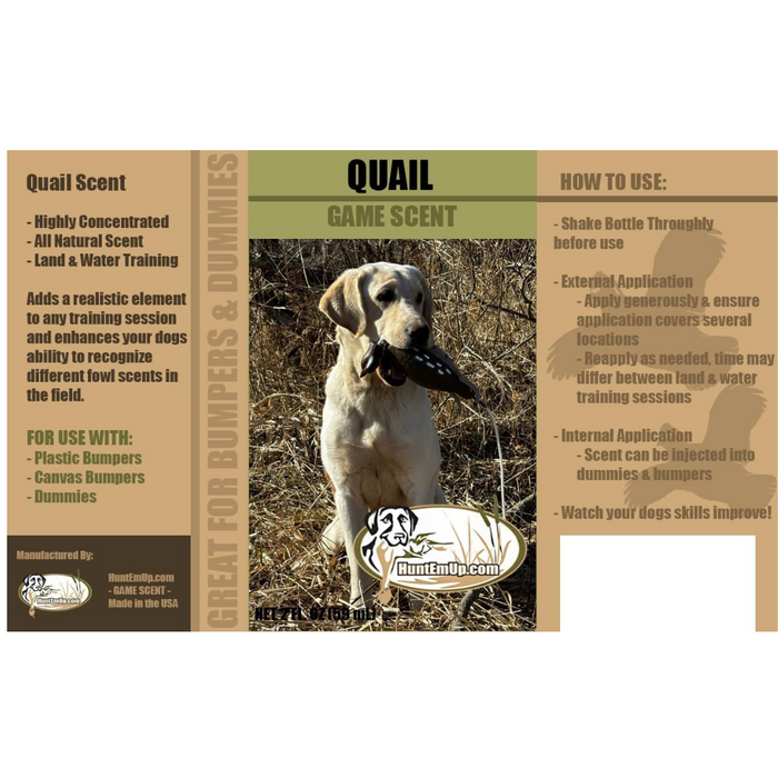 Ultimate Quail Dog Training Scent