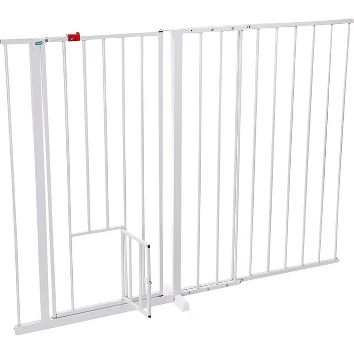 Carlson Extra Tall Maxi Walk-Thru Gate with Pet Door