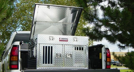 Owens Dog Box 55005 – Hunter Series Double Compartment with Top Storage