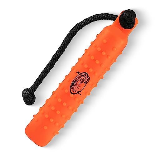 HuntEmUp Hunting Dog Essentials Training Kit - 3 inch Plastic Bumpers With Throw Ropes 6pc +  Mesh Bumper Bag