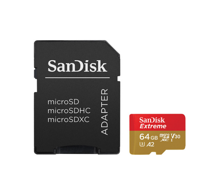 64GB Extreme PRO MicroSDXC Card - High-Speed UHS-I Memory Storage with Adapter