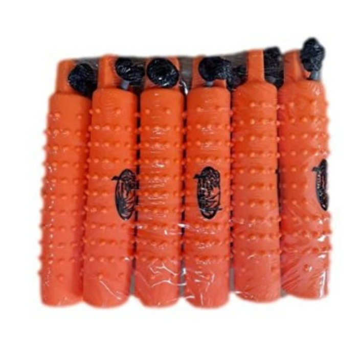 HuntEmUp Dog Training Kit - 3 in Orange Plastic Dog Training Bumper with Throw Rope + Mesh Bumper Storage Bag + Lanyard & Whistle