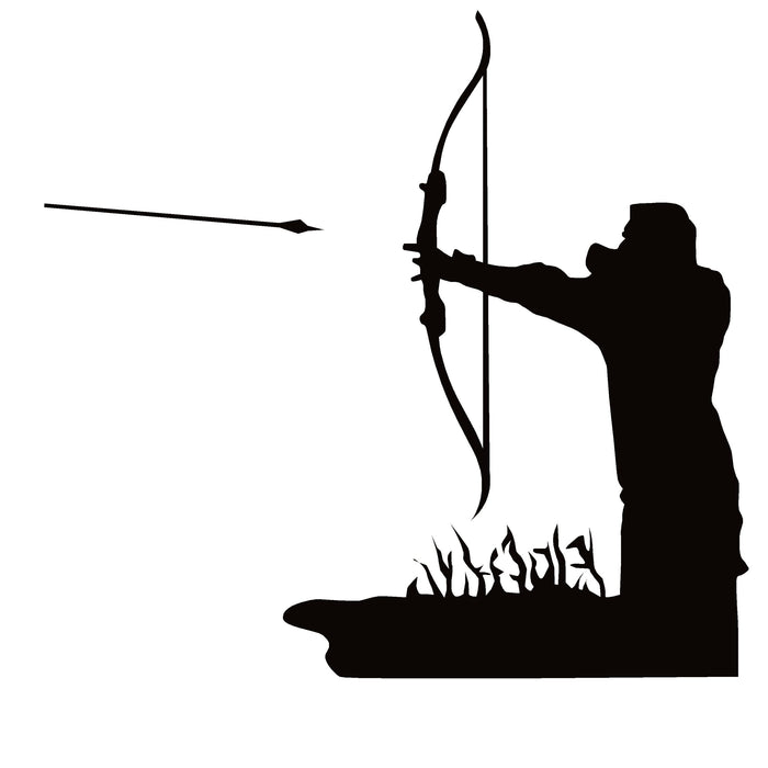 Traditional Archer Hunting Decal – Recurve Archer Hunting Sticker – 7101