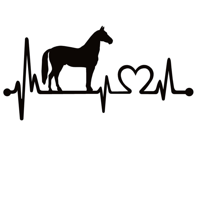 Horse Heartbeat Lifeline Decal -Horse Heartbeat Lifeline Sticker – 7119