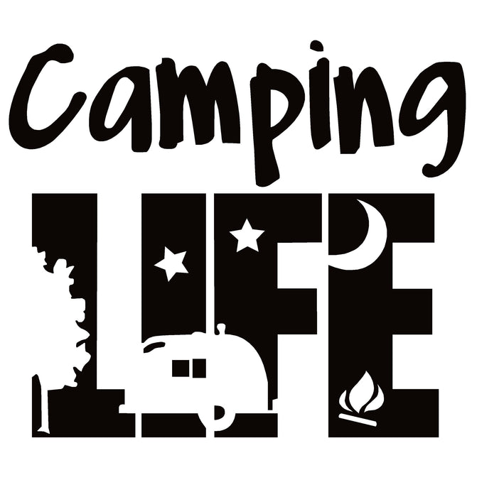 Camping Life Decal – Camping Life Sticker – 7133