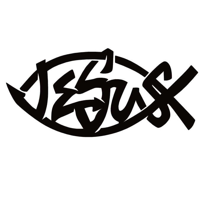 Jesus Fish Window Decal – Jesus Fish Window Sticker – 7152